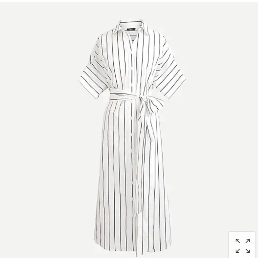 NWT J. Crew poplin shirt dress